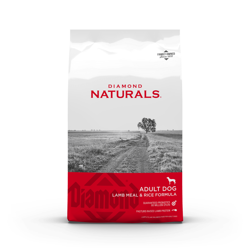 Diamond Naturals Rich In Lamb & Rice (Cordero y Arroz), Adultos y Senior, 15 kg