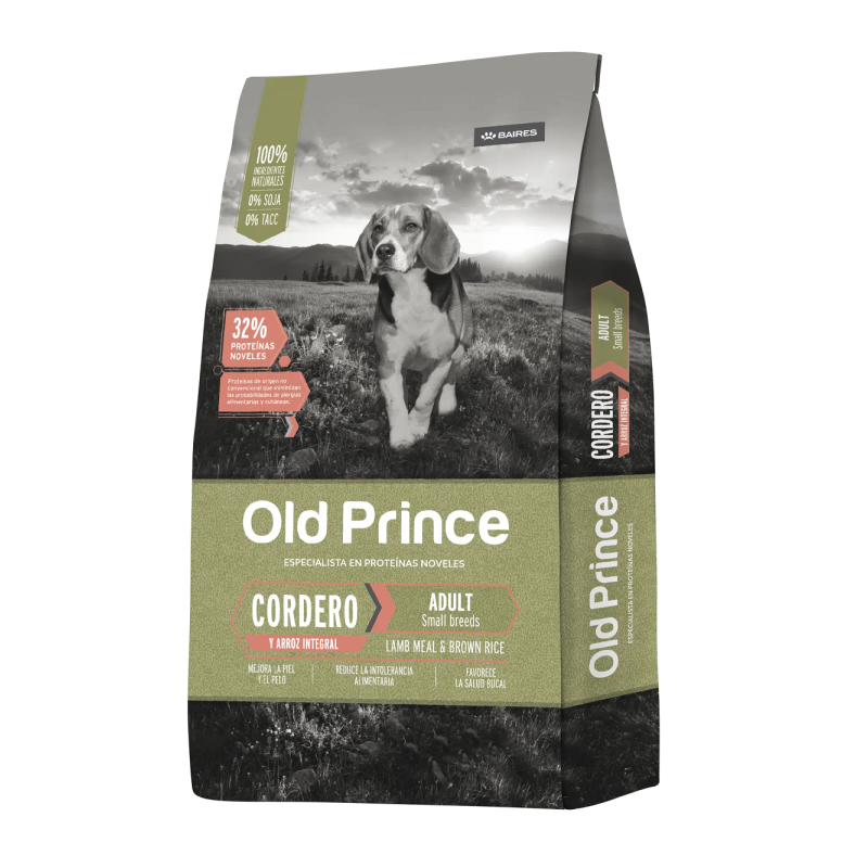 Old Prince Super Premium, Adulto Raza Pequeña, Cordero y Arroz Integral